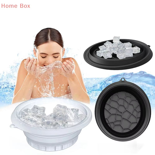 Large Bowl for Face Ice Bath Foldable Ice Bath Bowl Silicone Bowl for Dipping Face Ice Bath Ice Bath at Home